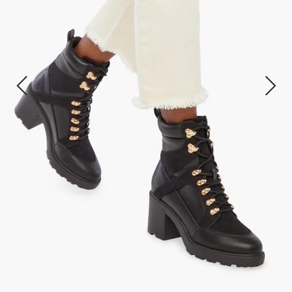 Edde booties black size 7 wide (JustFab)